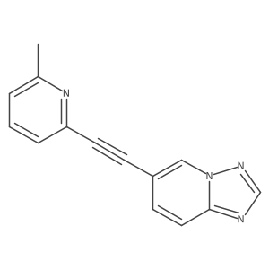 6-((6-Methylpyridin-2-yl)ethynyl)-[1,2,4]triazolo[1,5-a]pyridine结构式