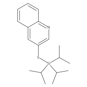 3-[[Tris(1-methylethyl)silyl]thio]quinoline结构式