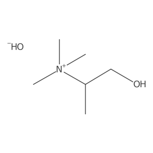 1-Hydroxy-N,N,N-trimethylpropan-2-aminium hydroxide Structure