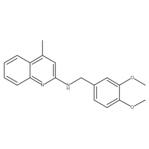 N-(3,4-dimethoxybenzyl)-4-methyl-2-quinolinamine结构式