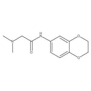 Acetamide, N-(2,3-dihydro-1,4-benzodioxin-6-yl)-2-(dimethylamino)- Structure