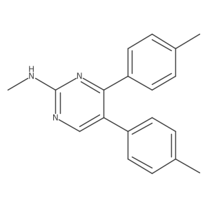 4,5-Di-p-tolyl-2-(methylamino)pyrimidine Structure