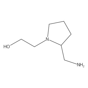 (S)-2-(2-(Aminomethyl)pyrrolidin-1-yl)ethanol结构式