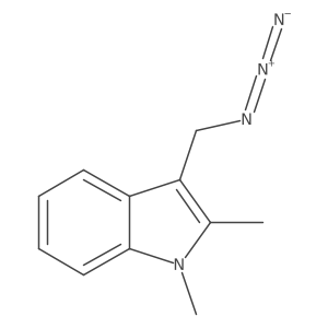 3-(azidomethyl)-1,2-dimethyl-1H-indole Structure