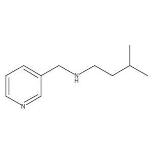 3-methyl-N-(pyridin-3-ylmethyl)butan-1-amine结构式