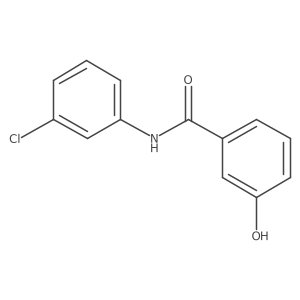N-(3-chlorophenyl)-3-hydroxybenzamide结构式