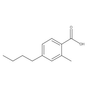4-Butyl-2-methylbenzoic acid Structure