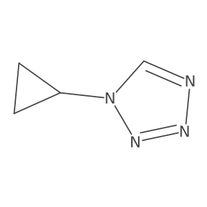 1-Cyclopropyl-1H-tetrazole结构式