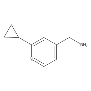 (2-Cyclopropylpyridin-4-yl)methanamine Structure
