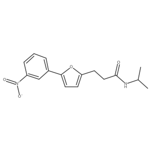N-Isopropyl-3-(5-(3-nitrophenyl)furan-2-yl)propanamide Structure