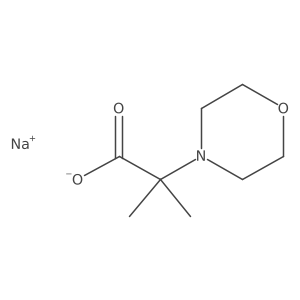 Sodium 2-methyl-2-morpholin-4-ylpropanoate Structure