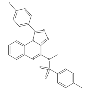 N-[1-(4-fluorophenyl)[1,2,4]triazolo[4,3-a]quinoxalin-4-yl]-N,4-dimethylbenzenesulfonamide Structure