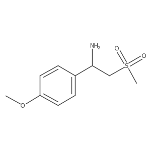 1-(4-Methoxyphenyl)-2-methylsulfonylethanamine Structure