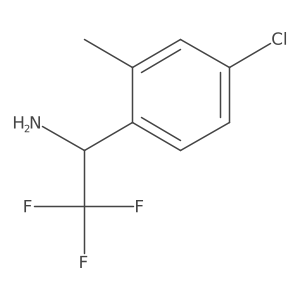 1-(4-Chloro-2-methylphenyl)-2,2,2-trifluoroethan-1-amine Structure