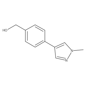 (4-(1-Methyl-1H-pyrazol-4-YL)phenyl)methanol结构式