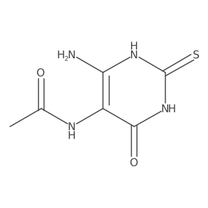 N-(6-amino-4-oxo-2-thioxo-1,2,3,4-tetrahydropyrimidin-5-yl)acetamide结构式