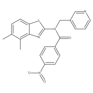 N-(4,5-dimethylbenzo[d]thiazol-2-yl)-4-nitro-N-(pyridin-3-ylmethyl)benzamide Structure