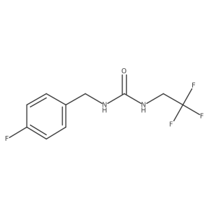 1-[(4-Fluorophenyl)methyl]-3-(2,2,2-trifluoroethyl)urea结构式