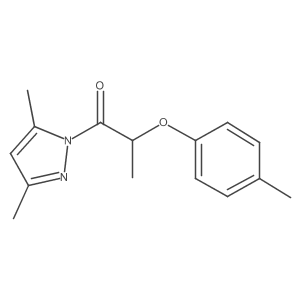 1-(3,5-Dimethyl-1H-pyrazol-1-yl)-2-(4-methylphenoxy)-1-propanone Structure