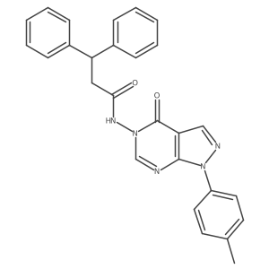N-(4-oxo-1-(p-tolyl)-1H-pyrazolo[3,4-d]pyrimidin-5(4H)-yl)-3,3-diphenylpropanamide Structure