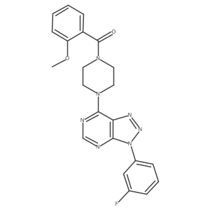 (4-(3-(3-fluorophenyl)-3H-[1,2,3]triazolo[4,5-d]pyrimidin-7-yl)piperazin-1-yl)(2-methoxyphenyl)methanone Structure