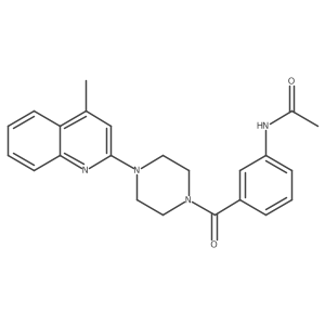 N-(3-{[4-(4-methylquinolin-2-yl)piperazin-1-yl]carbonyl}phenyl)acetamide Structure