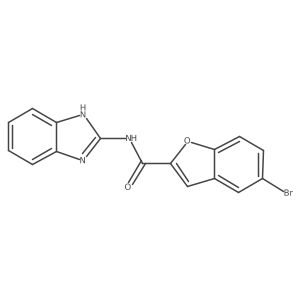 N-(1H-benzimidazol-2-yl)-5-bromo-1-benzofuran-2-carboxamide Structure