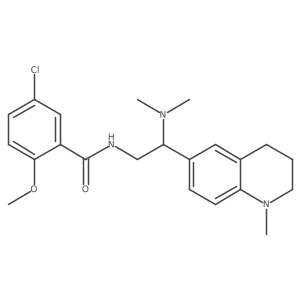 5-chloro-N-(2-(dimethylamino)-2-(1-methyl-1,2,3,4-tetrahydroquinolin-6-yl)ethyl)-2-methoxybenzamide结构式