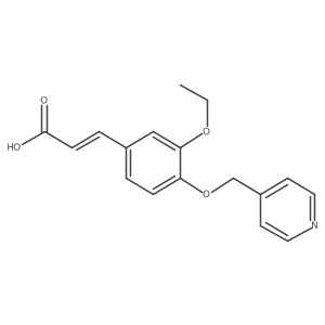 (2E)-3-[3-ethoxy-4-(pyridin-4-ylmethoxy)phenyl]acrylic acid Structure
