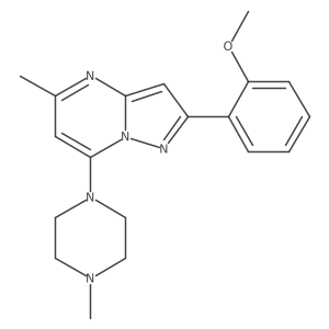 2-(2-Methoxyphenyl)-5-methyl-7-(4-methylpiperazin-1-yl)pyrazolo[1,5-a]pyrimidine Structure