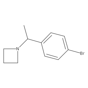 1-[1-(4-Bromophenyl)ethyl]azetidine Structure