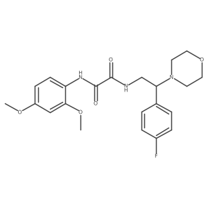 N1-(2,4-dimethoxyphenyl)-N2-(2-(4-fluorophenyl)-2-morpholinoethyl)oxalamide Structure
