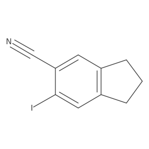 6-Iodoindane-5-carbonitrile结构式
