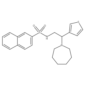 N-[2-(azepan-1-yl)-2-(thiophen-3-yl)ethyl]naphthalene-2-sulfonamide Structure