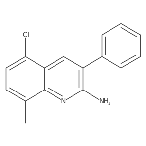 2-Amino-5-chloro-8-methyl-3-phenylquinoline Structure
