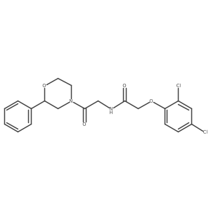 2-(2,4-dichlorophenoxy)-N-(2-oxo-2-(2-phenylmorpholino)ethyl)acetamide Structure