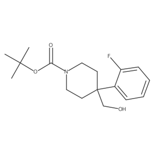 Tert-butyl 4-(2-fluorophenyl)-4-(hydroxymethyl)piperidine-1-carboxylate Structure