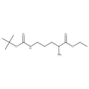 N5-[(1,1-Dimethylethoxy)carbonyl]ornithine ethyl ester结构式