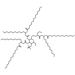 [2-[2-[2-Hydroxyethyl(3-tetradecanoyloxytetradecanoyl)amino]ethoxy]-6-(hydroxymethyl)-5-phosphonooxy-3-(3-tetradecanoyloxytetradecanoylamino)oxan-4-yl] 3-tetradecanoyloxytetradecanoate Structure