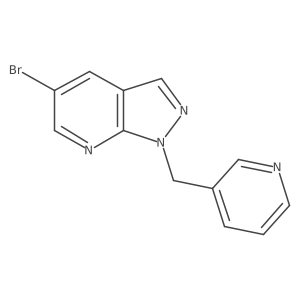 3-({5-bromo-1H-pyrazolo[3,4-b]pyridin-1-yl}methyl)pyridine Structure