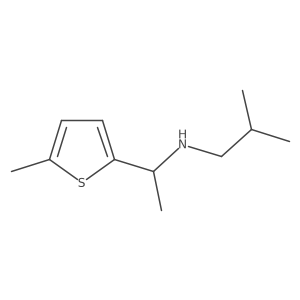 (2-Methylpropyl)[1-(5-methylthiophen-2-YL)ethyl]amine Structure