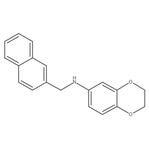 2,3-Dihydro-N-(2-naphthalenylmethyl)-1,4-benzodioxin-6-amine Structure