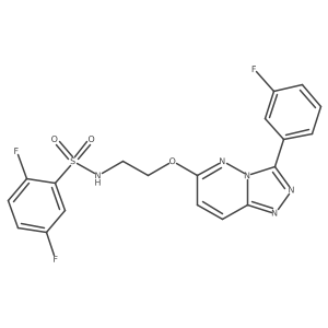 2,5-difluoro-N-(2-((3-(3-fluorophenyl)-[1,2,4]triazolo[4,3-b]pyridazin-6-yl)oxy)ethyl)benzenesulfonamide Structure