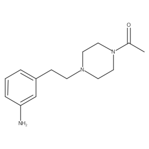 1-{4-[2-(3-Amino-phenyl)-ethyl]-piperazin-1-yl}-ethanone Structure