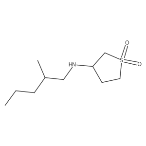 3-((2-Methylpentyl)amino)tetrahydrothiophene 1,1-dioxide Structure