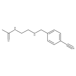 N-(2-{[(4-cyanophenyl)methyl]amino}ethyl)acetamide结构式