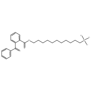 2-Benzoyl-11-O-trichlorosilylundecylbenzoate Structure