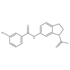N-(1-acetyl-2,3-dihydro-1H-indol-6-yl)-3-bromobenzamide Structure