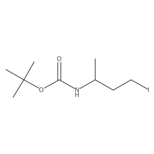 Tert-butyl N-(4-iodobutan-2-yl)carbamate Structure