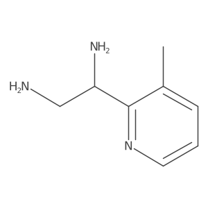 1-(3-Methyl-2-pyridyl)ethane-1,2-diamine结构式